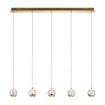 LED-HÄNGELEUCHTE  96/9/150 cm    - Goldfarben, Design, Glas/Metall (96/9/150cm) - Dieter Knoll