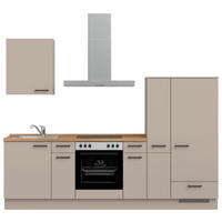 KÜCHENLEERBLOCK 270 cm   in Eichefarben, Sandfarben  - Sandfarben/Eichefarben, MODERN, Holzwerkstoff/Metall (270cm) - Nobilia