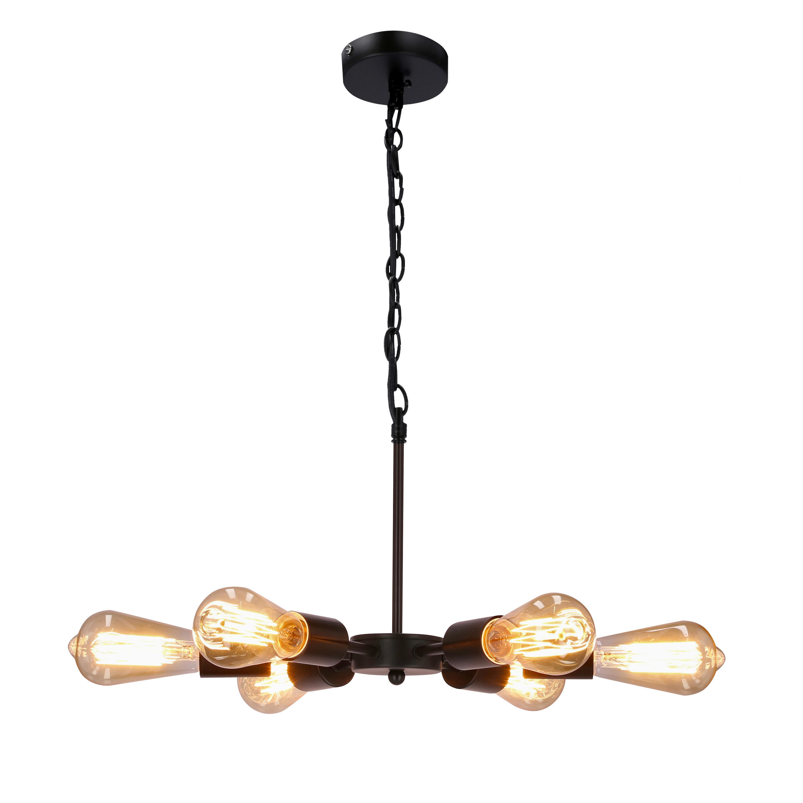 PENDELLAMPA Sparta 36/36/105 cm  - svart, Design, metall (36/36/105cm)