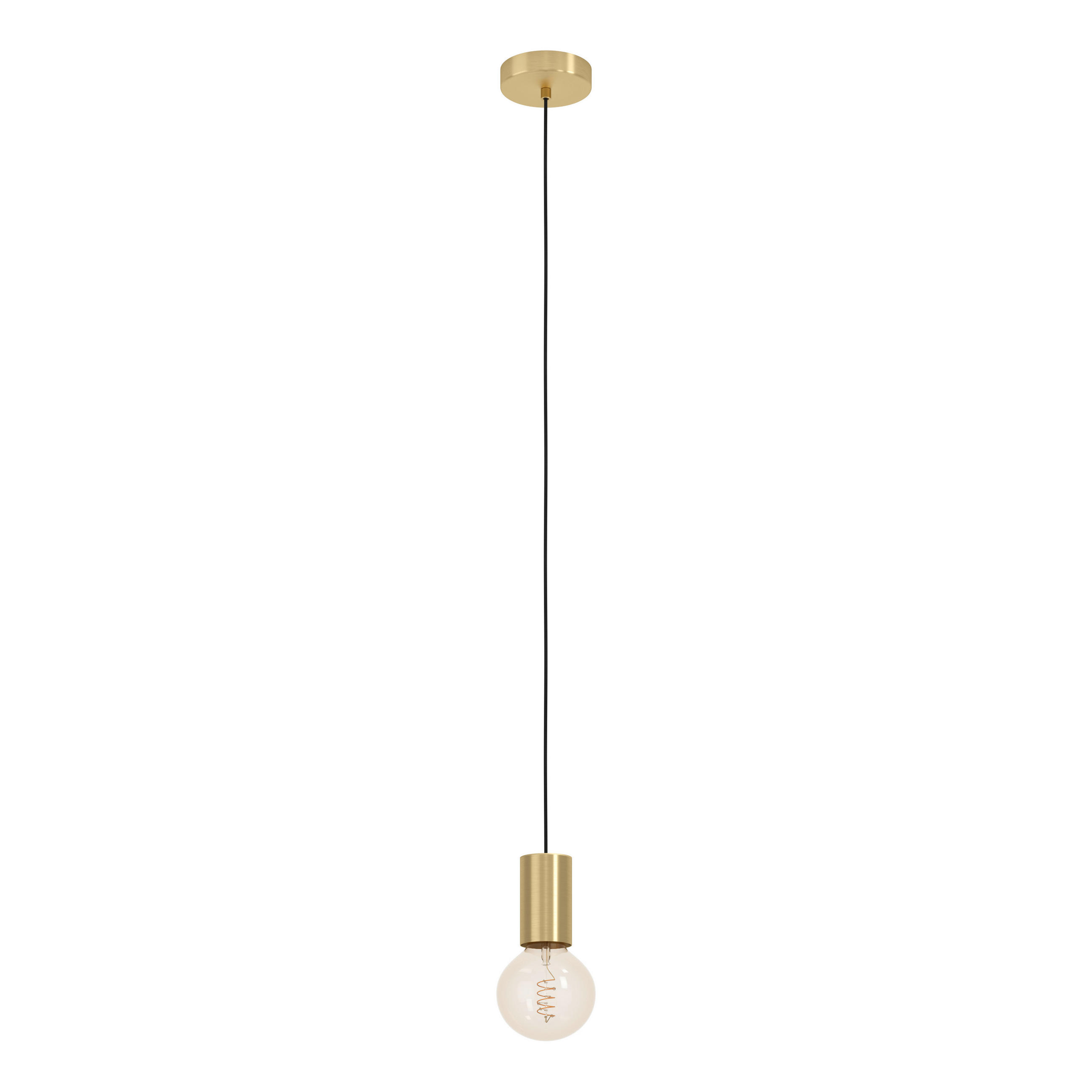 HÄNGELEUCHTE Pozueta 1 6,5/110 cm   - Messingfarben, Basics, Metall (6,5/110cm) - Eglo