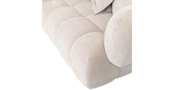 ECKSOFA Beige Flachgewebe - Beige/Schwarz, KONVENTIONELL, Kunststoff/Textil (156/262cm) - Carryhome
