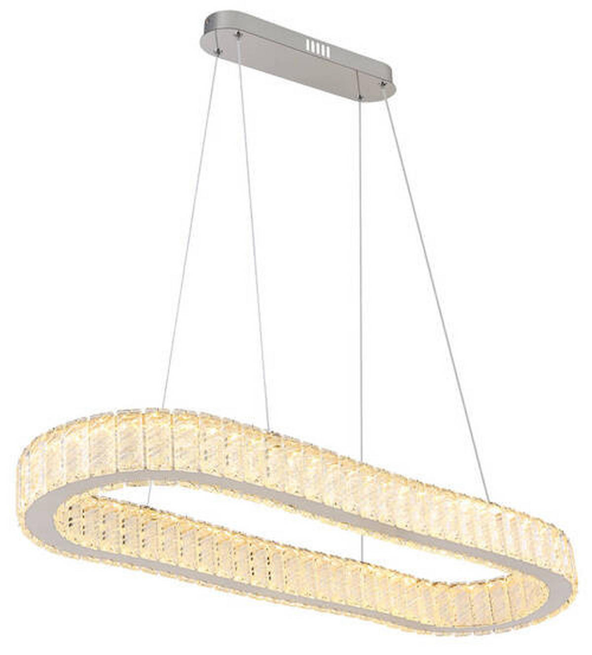 VISEČA LED-SVETILKA   //2700-6000 K/230 V/ - barve kroma/prozorno, Konvencionalno, kovina/umetna masa (89/31/120cm) - Globo