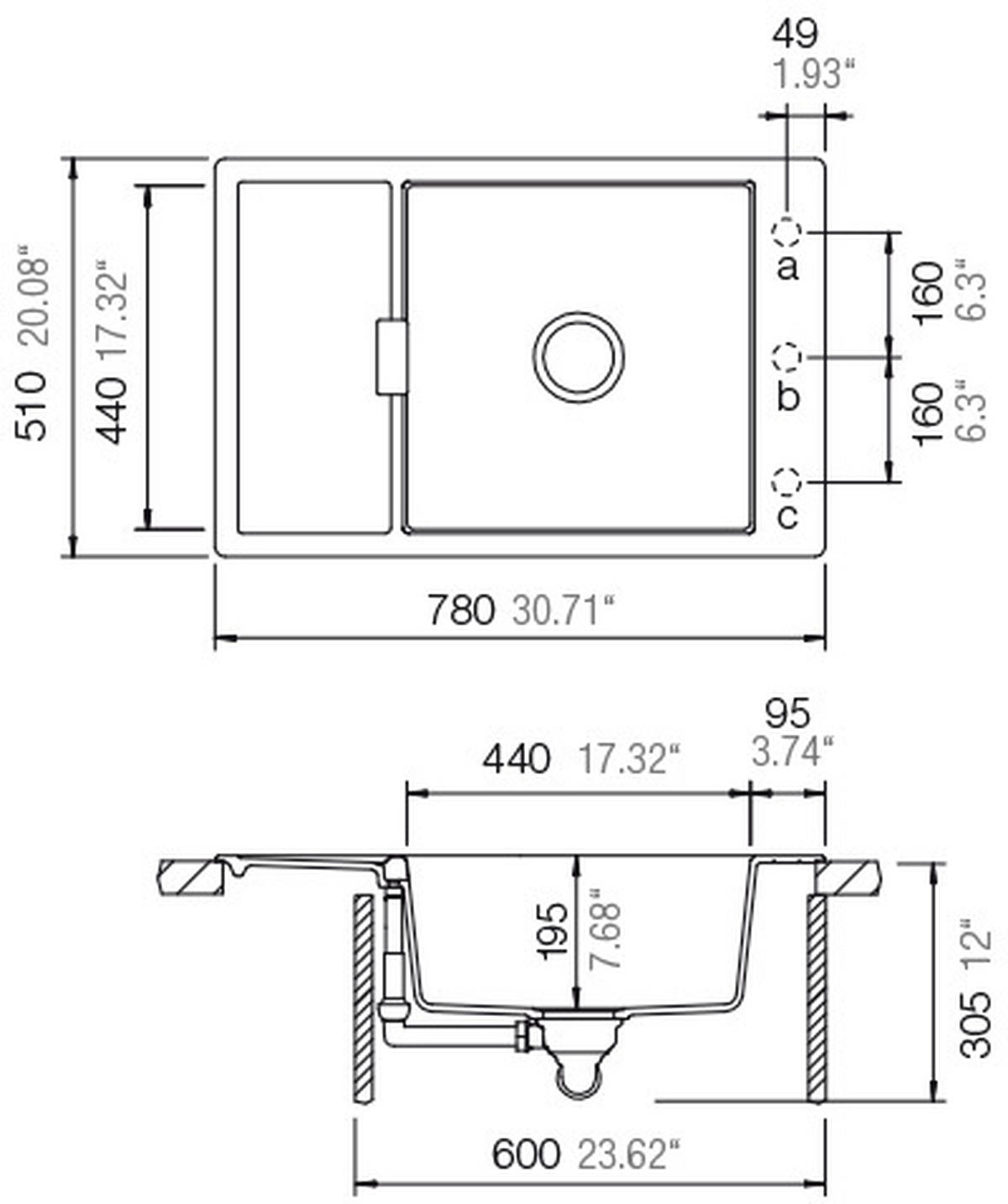 SUDOPER   78/51/20 cm         - boje aluminija, Design, kamen (78/51/20cm)