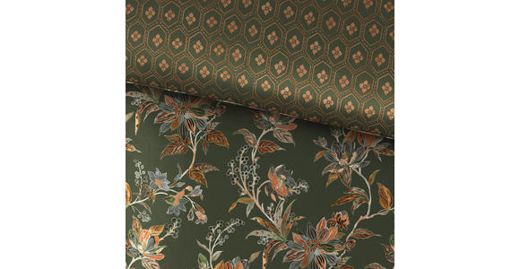 WENDEBETTWÄSCHE Satin 140/200 cm - Grün, KONVENTIONELL, Textil (140/200cm) - Esposa