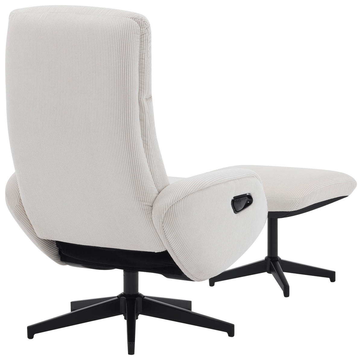 RELAX FOTEL SZETT - bézs/fekete, Design, textil/fém (77/107/75cm) - Xora