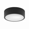 DECKENLEUCHTE  26/8 cm    - Schwarz Hochglanz, KONVENTIONELL, Glas/Metall (26/8cm)