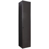 VITRINE  in massiv Asteiche Schwarz, Eichefarben - Eichefarben/Anthrazit, Natur, Glas/Holz (42/206/40cm) - Valnatura