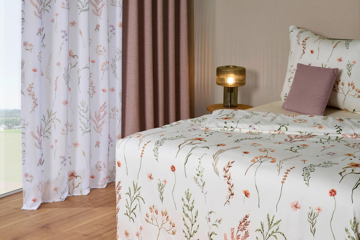 KUSOVÁ ZÁCLONA, 140/245 cm - biela, Konventionell, textil (140/245cm) - Esposa