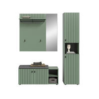 HALLMÖBEL 3 delar  i 161/192/37 cm  - grågrön, Design, trämaterial (161/192/37cm) - MID.YOU