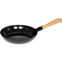 BRATPFANNE  - Schwarz, Basics, Holz/Metall (30/5,7cm) - Riess
