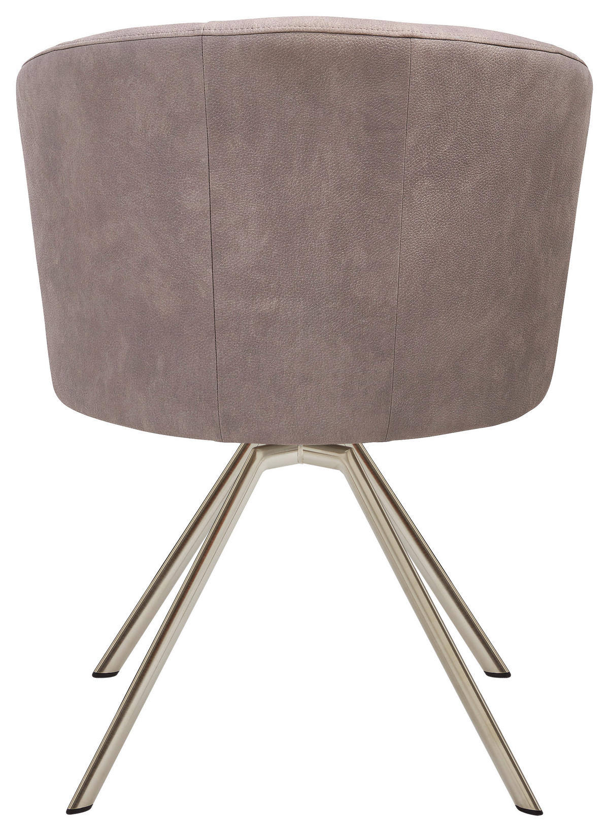 STUHL  in Mikrofaser Metall, Textil  - Edelstahlfarben/Grau, Design, Textil/Metall (62/83/64cm) - Venjakob