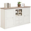 KOMMODE  in 160/89/43 cm  - Weiß/Grau, Design, Holzwerkstoff/Metall (160/89/43cm) - Hom`in