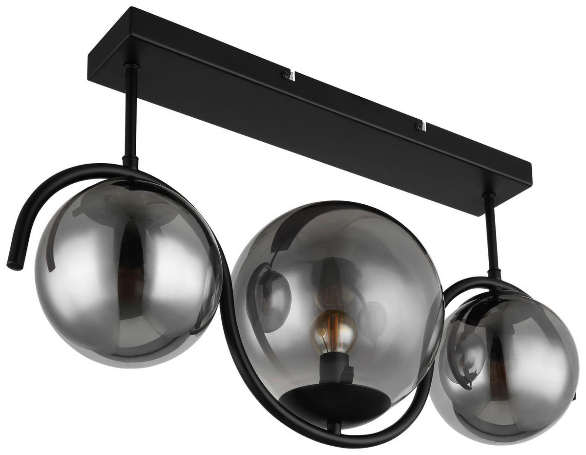 TAKLAMPA 60/20/33 cm  - svart, Basics, metall/glas (60/20/33cm) - Globo