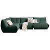 ECKSOFA in Cord Dunkelgrün  - Dunkelgrün, Trend, Textil (210/315cm) - Livetastic