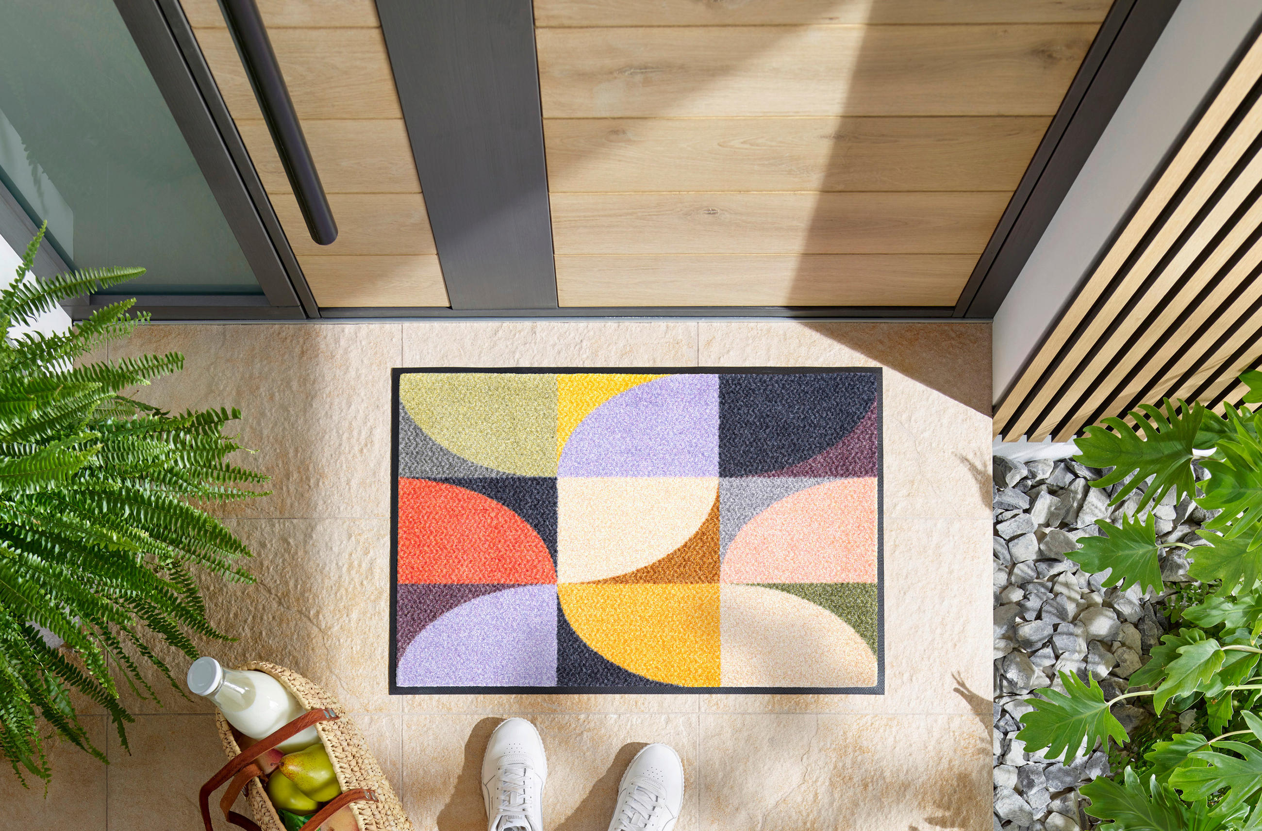DVEŘNÍ ROHOŽKA, 50/75 cm, vícebarevná - vícebarevná, Konvenční, textil/plast (50/75cm) - Esposa