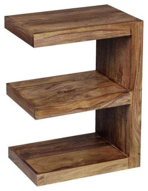 BEISTELLTISCH Sheesham massiv rechteckig Sheeshamfarben - Sheeshamfarben, Design, Holz (30/45/60cm) - MID.YOU