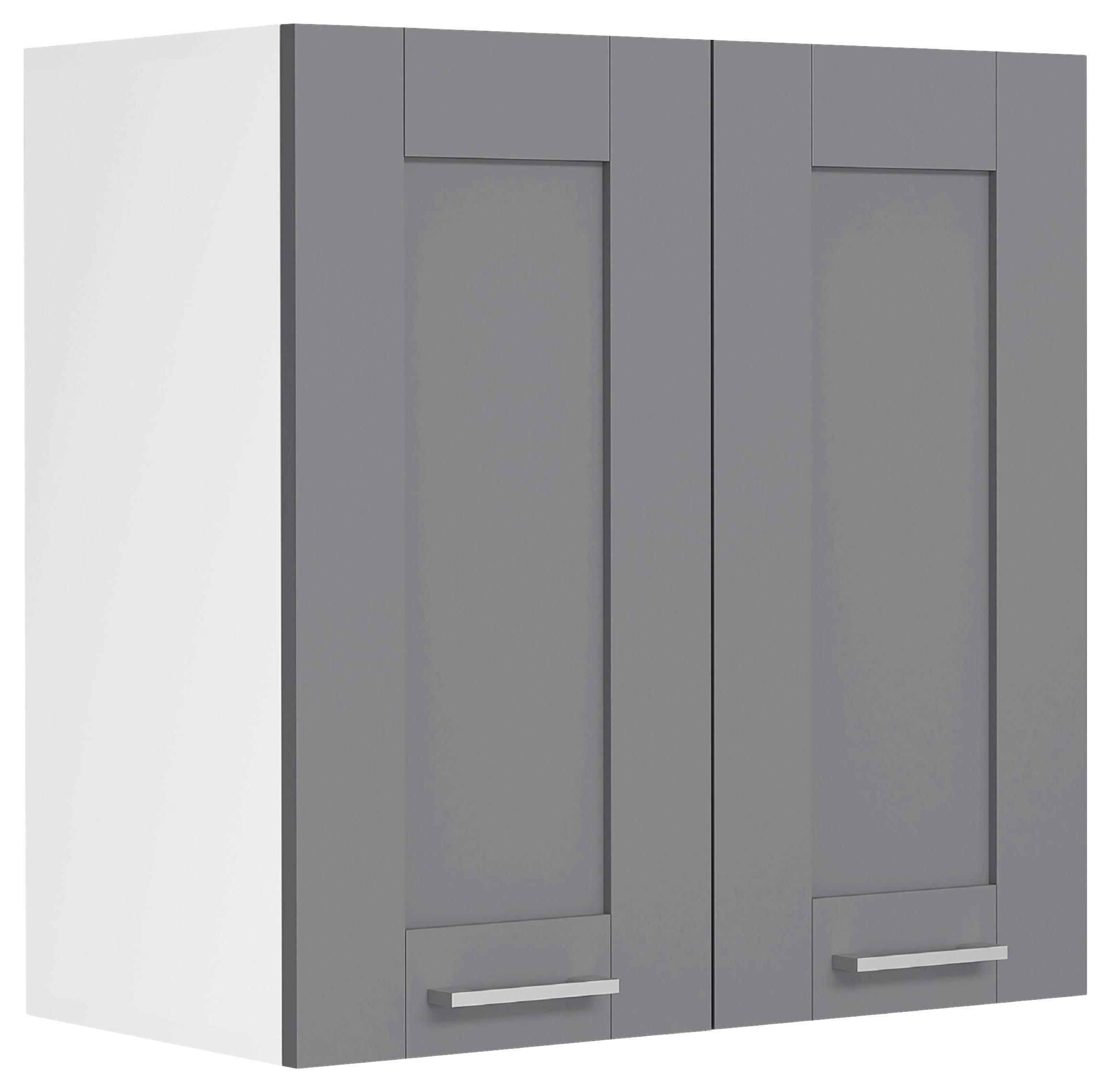 VÄGGSKÅP 60/60/31 cm  i antracit, vit  - vit/silver, Trend, trämaterial/plast (60/60/31cm) - MID.YOU