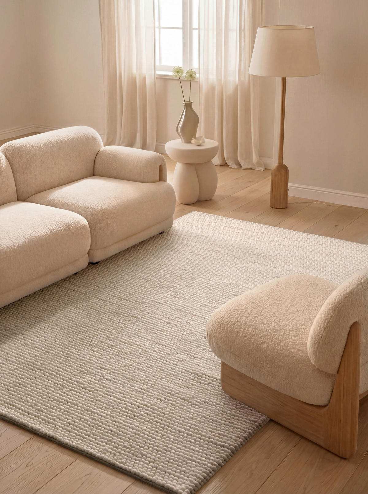 WOLLTEPPICH 160/230 cm Richmond Creme rechteckig  - Creme, KONVENTIONELL, Textil (160/230cm) - Ted Baker