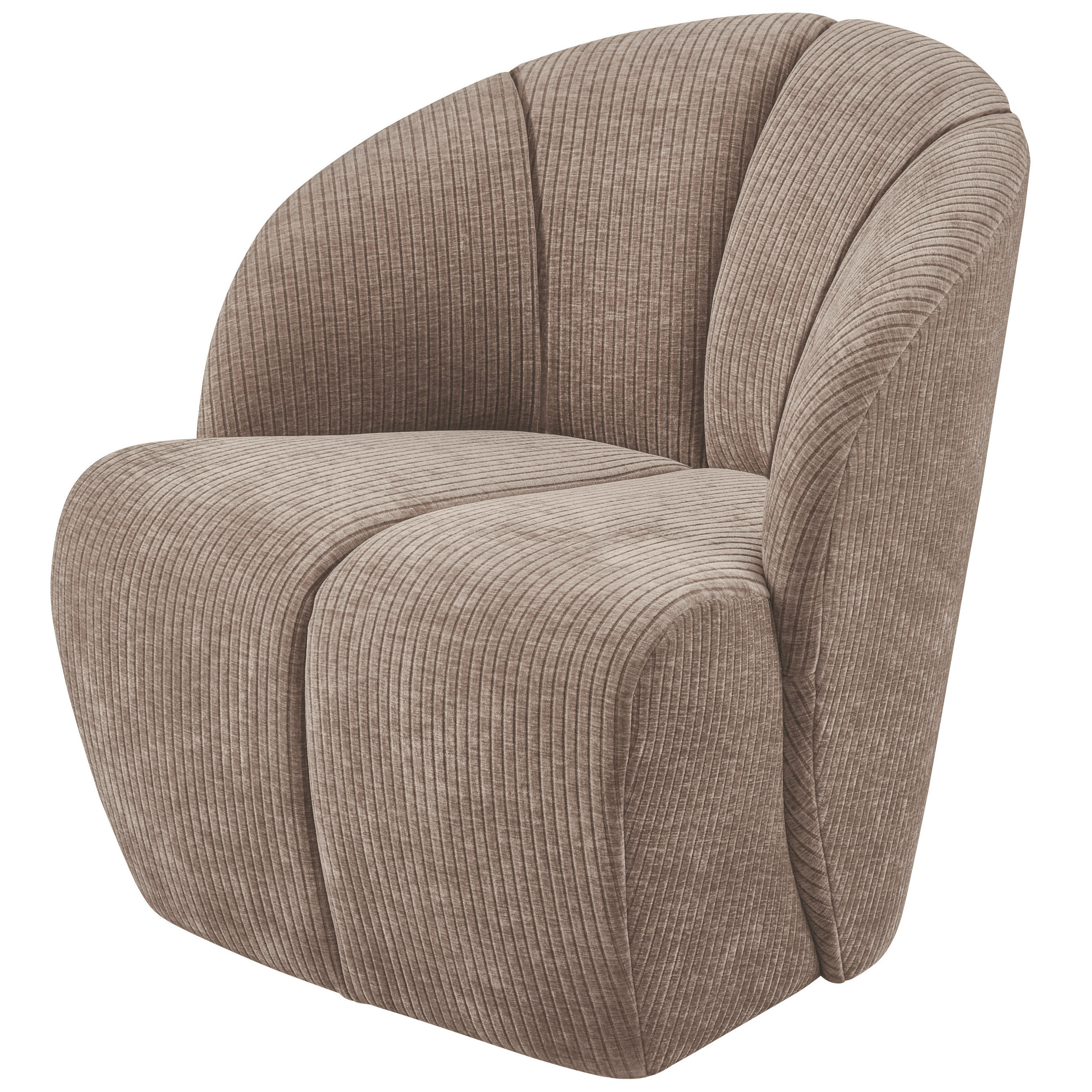 SESSEL in gerippt Sandfarben  - Sandfarben, Design, Kunststoff/Textil (68/75/77cm) - Livetastic