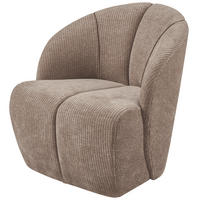 SESSEL in gerippt Sandfarben  - Sandfarben, Design, Kunststoff/Textil (68/75/77cm) - Livetastic