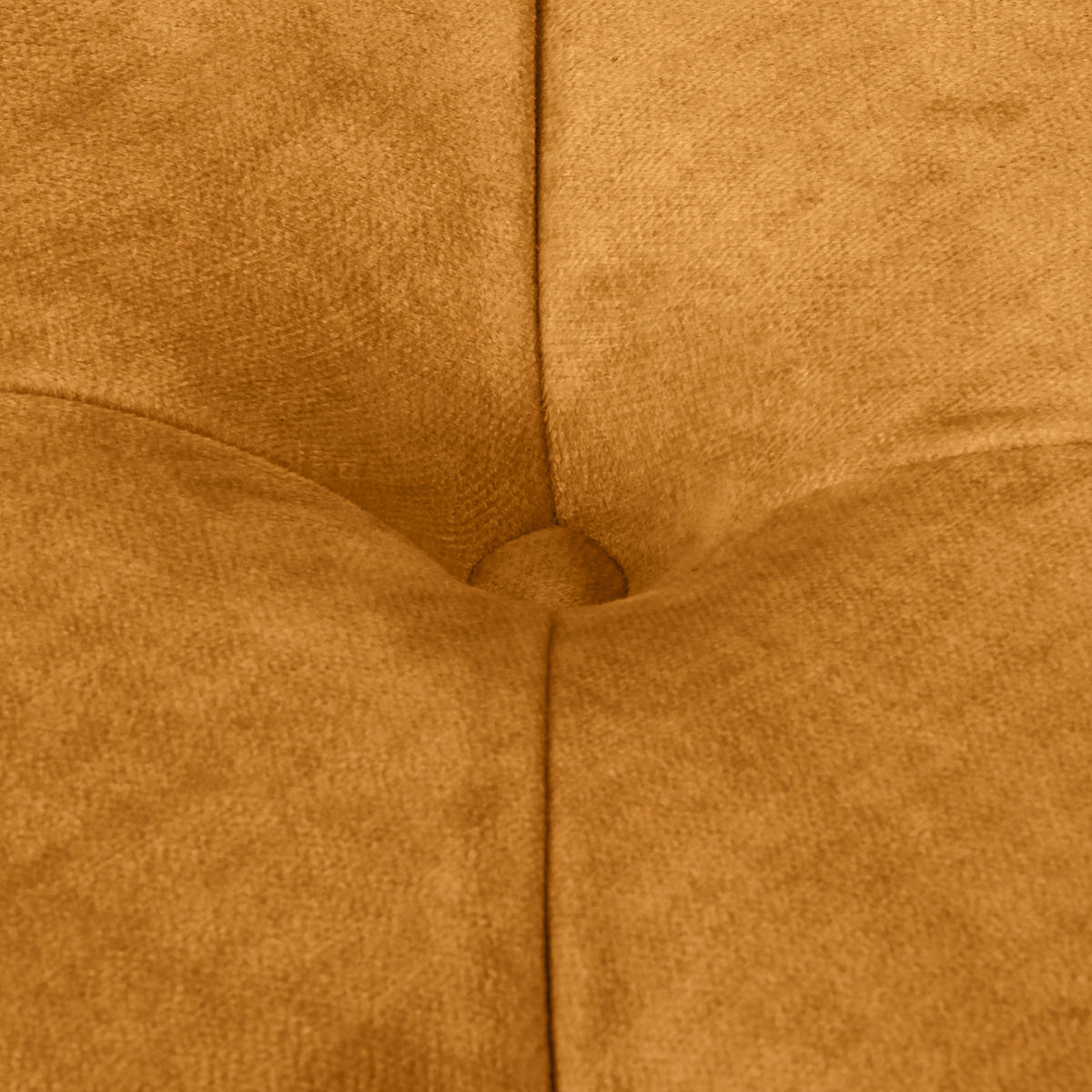 HOCKER Laura Mikrofaser Bernsteinfarben  - Bernsteinfarben/Braun, Design, Holz/Textil (96/35/62cm) - P & B