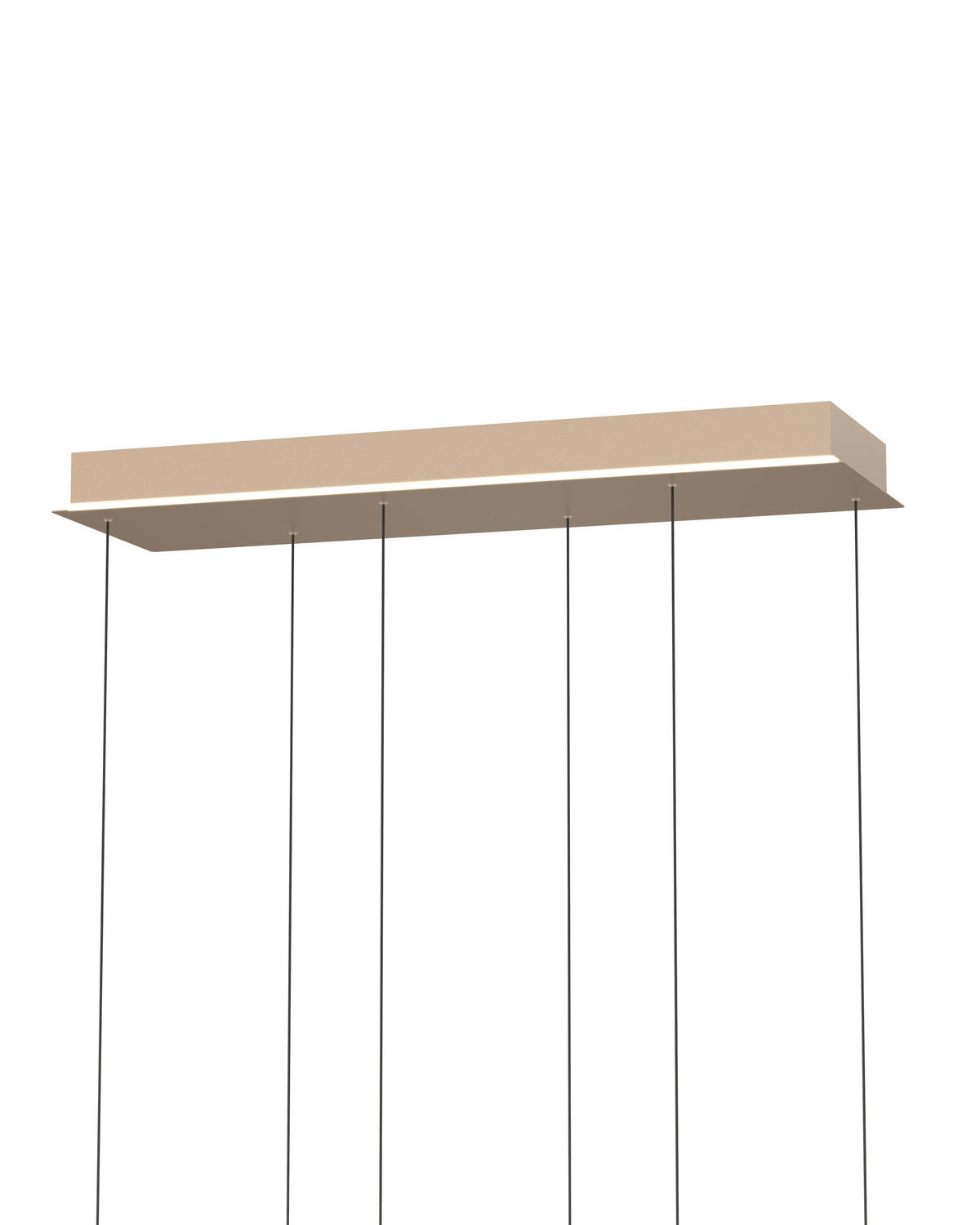 LED-HÄNGELEUCHTE 76/25/180 cm  - Sandfarben, Design, Metall (76/25/180cm)
