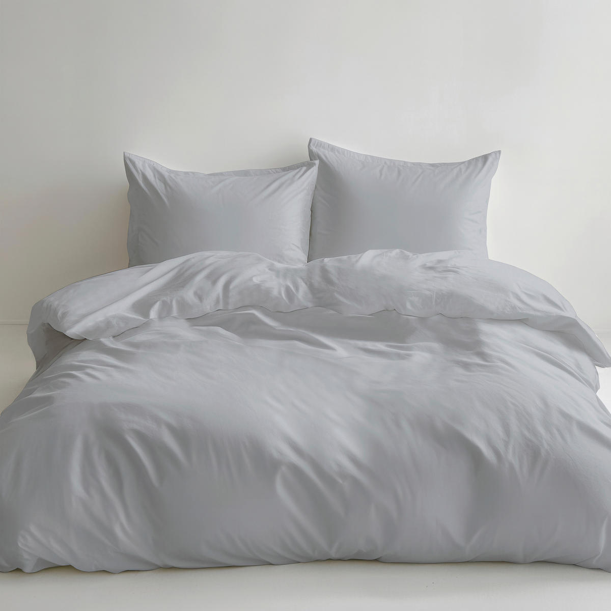 BETTWÄSCHE Satin 200/200 cm  - Hellgrau, Basics, Textil (200/200cm) - Florella