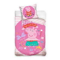 DEČJA POSTELJINA 135/200 cm tekstil pink  - pink, Konvencionalno, tekstil (135/200cm) - Peppa Pig