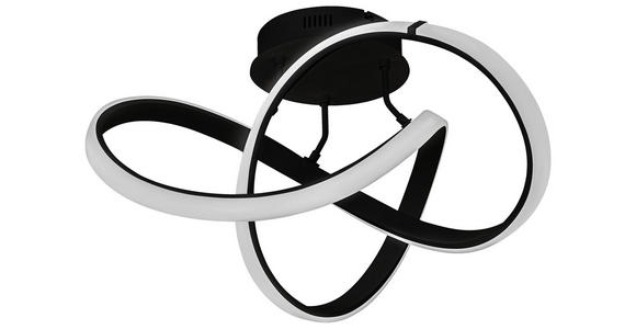 LED-DECKENLEUCHTE 49 W - Schwarz, Design, Kunststoff/Metall (59/29/59cm) - Ambiente