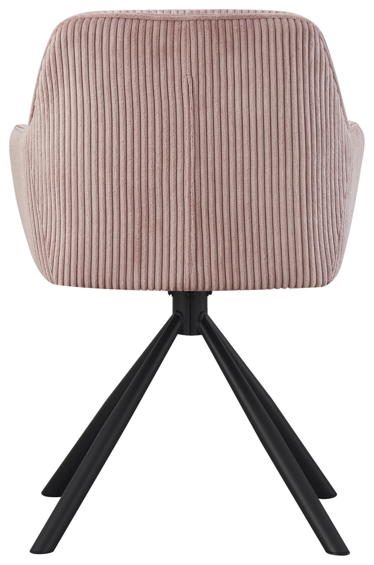 ARMLEHNSTUHL  in Eisen Cord  - Schwarz/Rosa, Design, Textil/Metall (56/83/62cm) - Carryhome