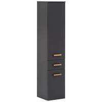HOCHSCHRANK 32,7/160,1/35,3 cm  - Anthrazit, KONVENTIONELL, Holzwerkstoff (32,7/160,1/35,3cm) - Stylife