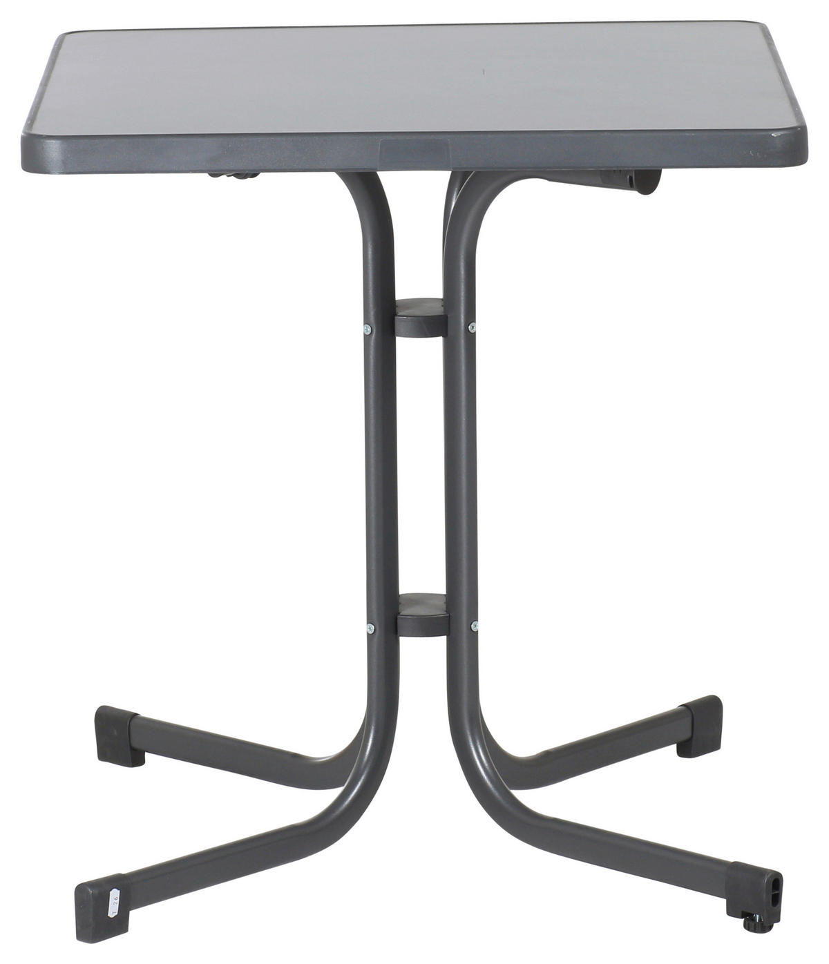 GARTENTISCH 70/70/72 cm Holzwerkstoff quadratisch  - Grau, MODERN, Holzwerkstoff/Metall (70/70/72cm) - Sieger