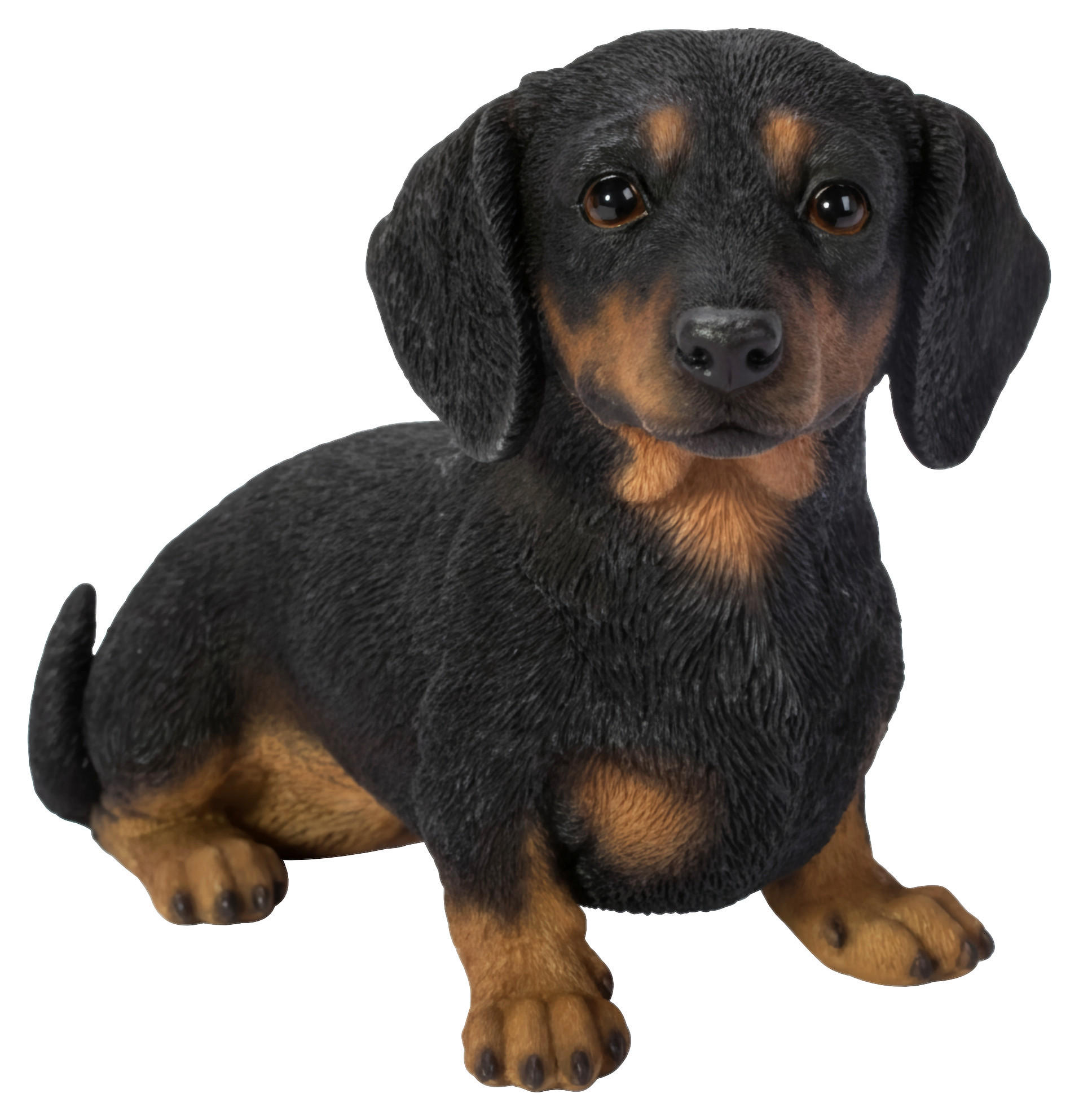 DEKORATIONSHUND - brun/svart, Lifestyle, plast (22,5/9/14cm)