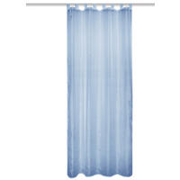 SCHLAUFENVORHANG transparent  - Blau, Basics, Textil (135/245cm)