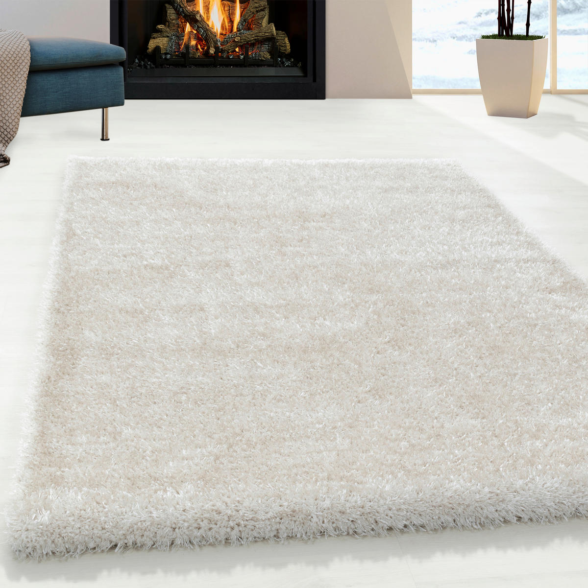 HOCHFLORTEPPICH 120/170 cm Brilliant 4200 natur Naturfarben  - Naturfarben, Basics, Textil (120/170cm)