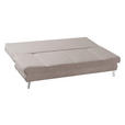 SCHLAFSOFA  in Cord Beige  - Chromfarben/Beige, Design, Textil/Metall (200/85/90cm) - Xora