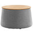 HOCKER in Holz, Textil Braun, Grau, Eichefarben - Eichefarben/Braun, Design, Holz/Textil (77/43cm) - Innovation HOCKER in Holz, Textil Braun, Grau, Eichefarben - Eichefarben/Braun, Design, Holz/Textil (77/43cm) - Innovation