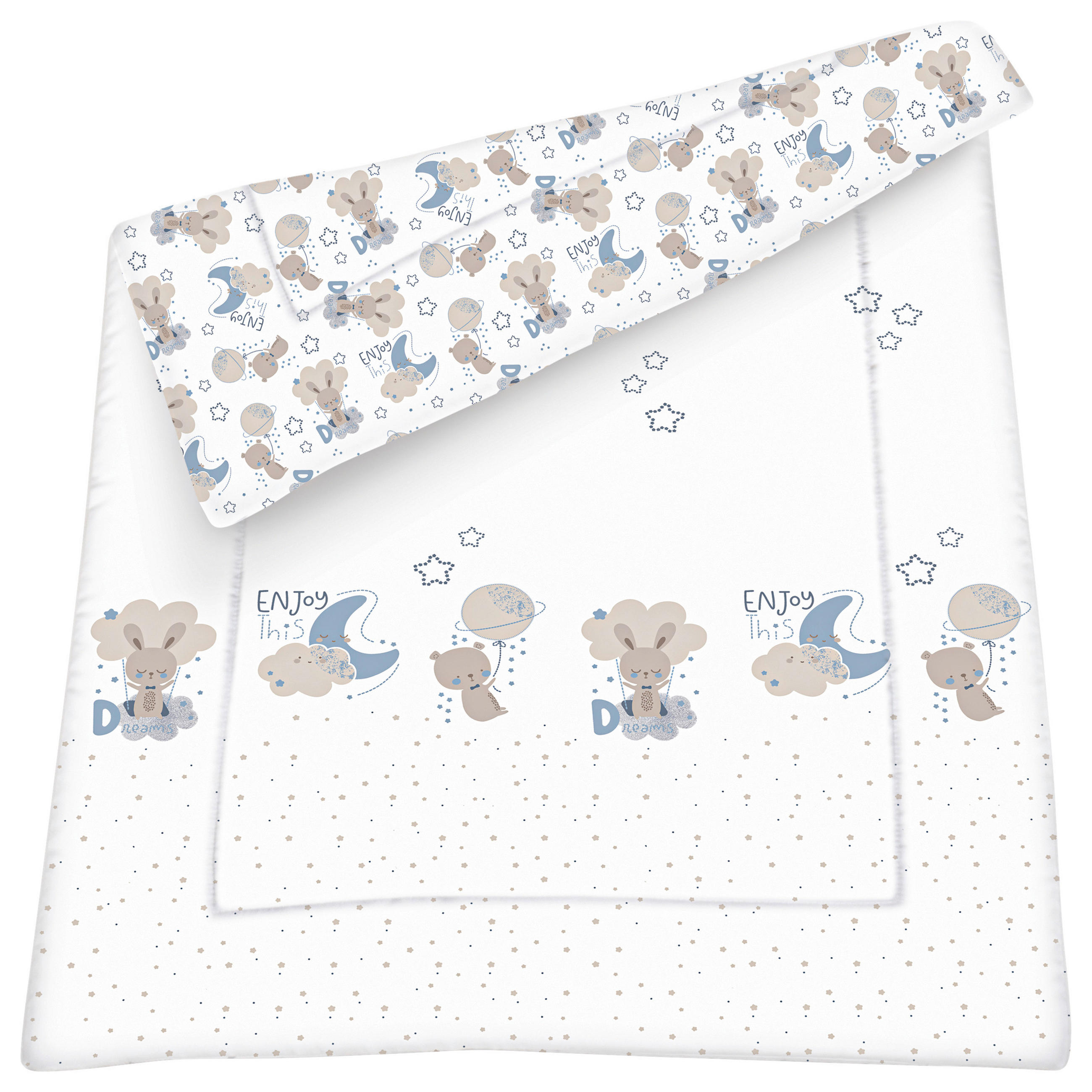 OTROŠKA ODEJICA  TIMMY BLUE     100/145 cm     potiskano   - modra/siva, Basics, tekstil (100/145cm) - Avelia