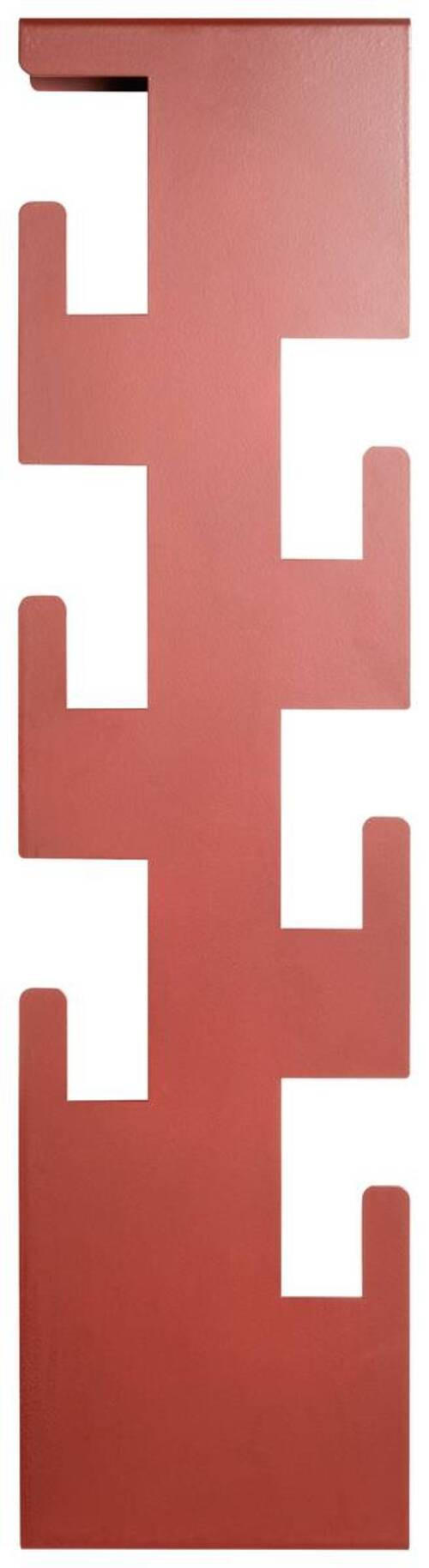 WANDGARDEROBE  in Rot  - Rot, Design, Metall (15/60/8cm)