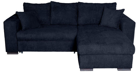 ECKSOFA Dunkelblau Webstoff  - Braun/Dunkelblau, KONVENTIONELL, Holz/Textil (170/235cm) - Carryhome