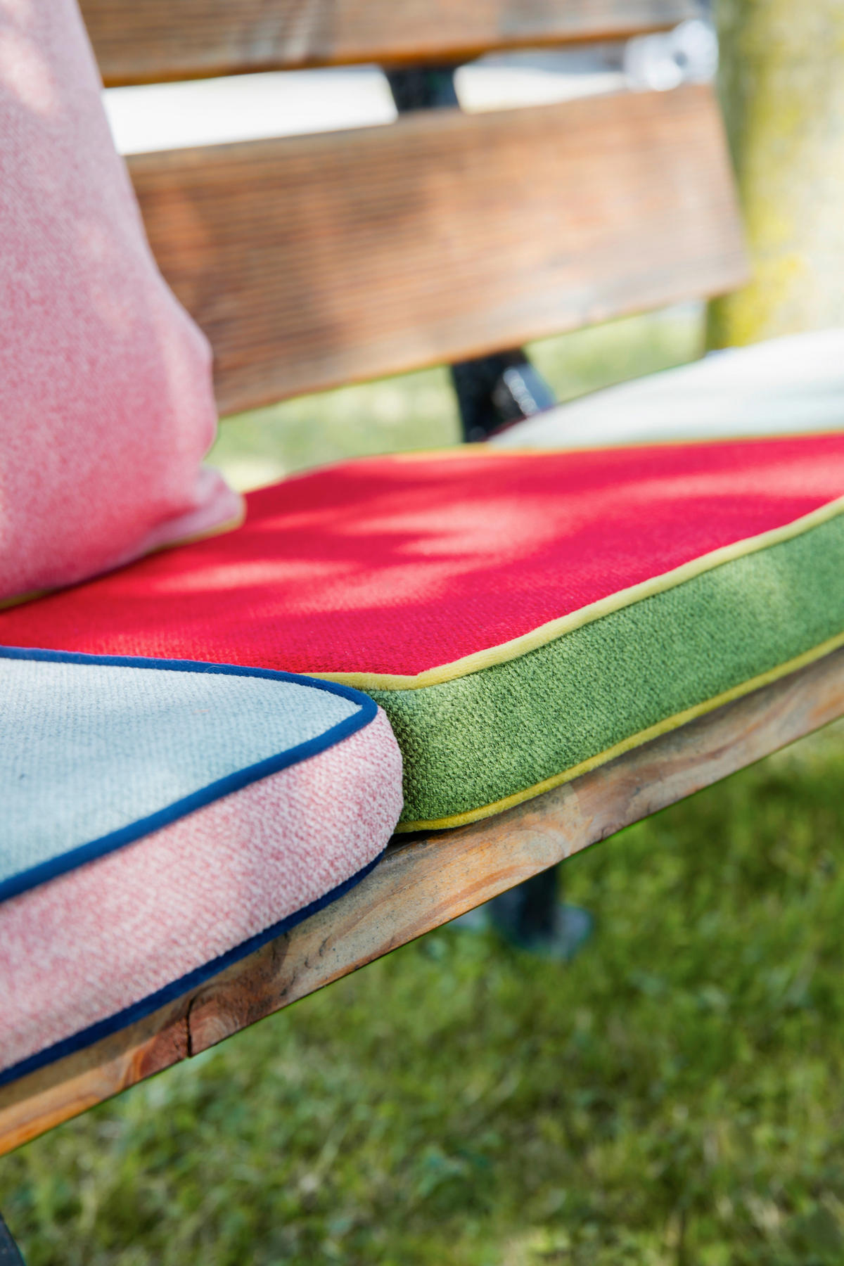 SITZKISSEN 40/40/5 cm  - Türkis/Pastellblau, Basics, Textil (40/40/5cm)