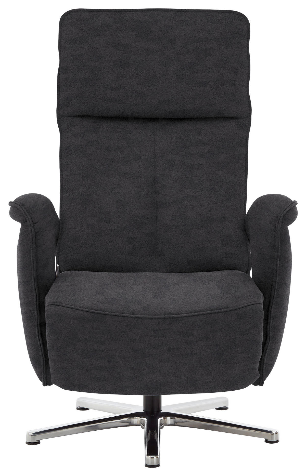 RELAXSESSEL in Textil Grau  - Grau, Design, Textil/Metall (77/110/87cm) - Valdera
