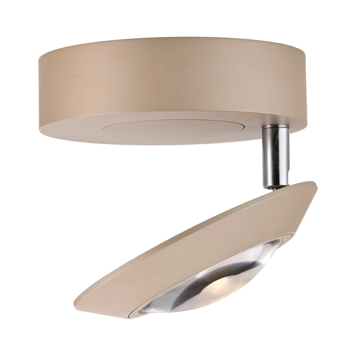 LED-DECKENLEUCHTE Oculis 26/21/20 cm   - Bronzefarben, MODERN, Glas/Kunststoff (26/21/20cm) - Neuhaus PURE