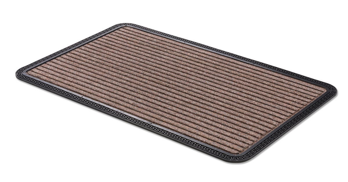 FUßMATTE  50/80 cm  Braun  Struktur  - Braun, Basics, Kunststoff/Textil (50/80cm) - Astra