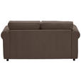 2,5-SITZER  in Chenille Braun  - Schwarz/Braun, KONVENTIONELL, Kunststoff/Textil (196/88/86cm) - Carryhome