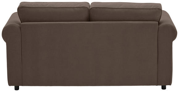2,5-SITZER  in Chenille Braun  - Schwarz/Braun, KONVENTIONELL, Kunststoff/Textil (196/88/86cm) - Carryhome