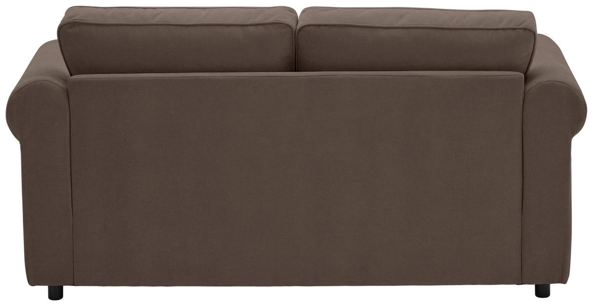 2,5-SITZER Chenille Braun  - Schwarz/Braun, KONVENTIONELL, Kunststoff/Textil (196/88/86cm) - Carryhome