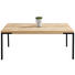COUCHTISCH in Holz, Metall 100/60/34 cm - Eichefarben/Schwarz, Design, Holz/Metall (100/60/34cm) - Novel COUCHTISCH in Holz, Metall 100/60/34 cm - Eichefarben/Schwarz, Design, Holz/Metall (100/60/34cm) - Novel