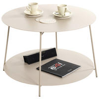 BEISTELLTISCH Kaschmir rund  - Kaschmir, Trend, Metall (65/40cm)