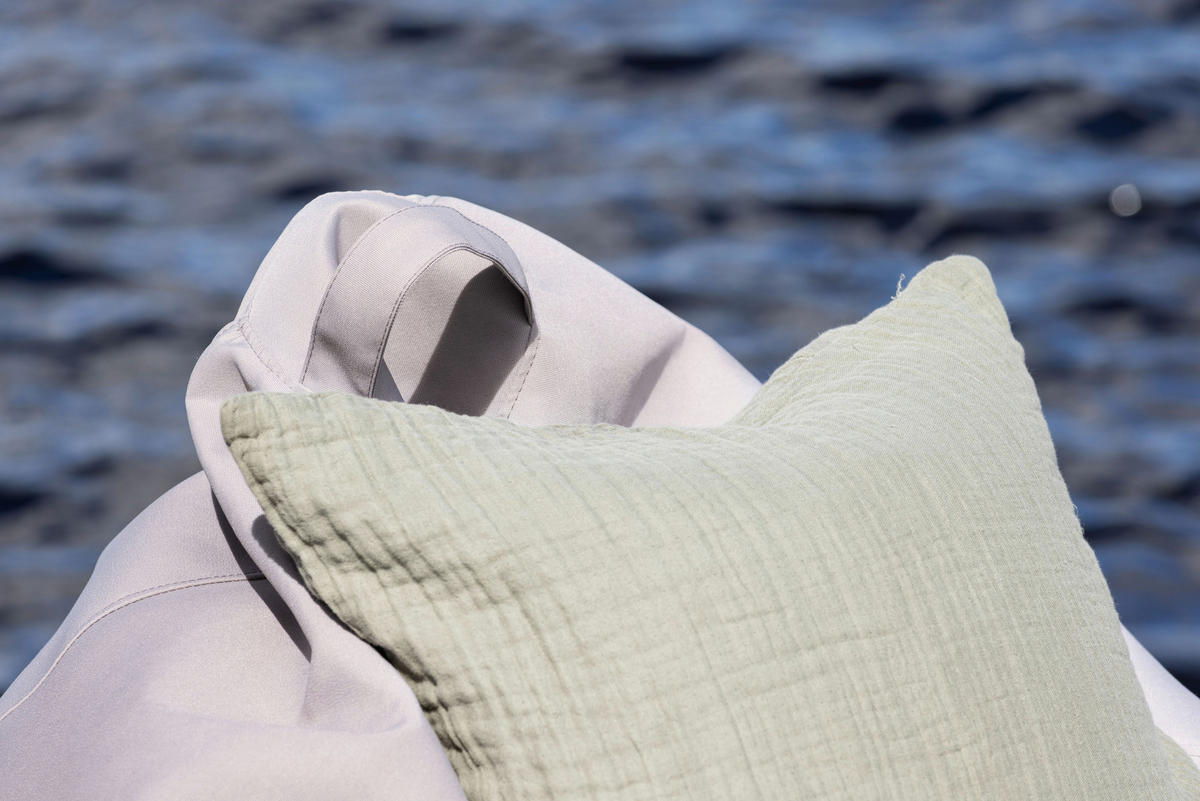 OUTDOORSITZSACK  - Beige, KONVENTIONELL, Textil (90/110/90cm) - Gardenson